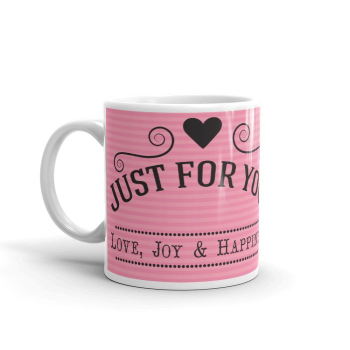 Luvkushcart Valentine Day Special Just for You Love Joy and Happiness Sublimation Print Coffee Mug (320ml) | Save 33% - Rajasthan Living 5