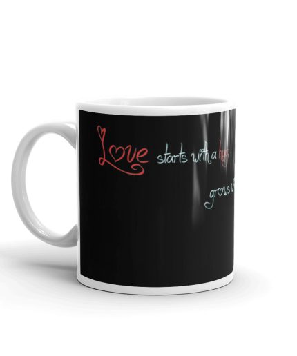 Luvkushcart Valentine Day Special Love Start With a Hug Sublimation Print Coffee Mug (320ml) | Save 33% - Rajasthan Living