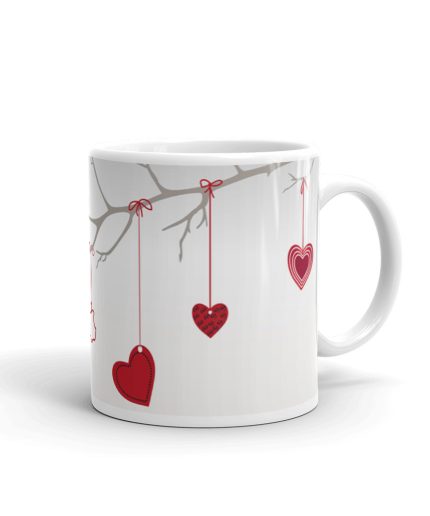 Luvkushcart Valentine Day Special Hears Shaip Sublimation Print Coffee Mug (320ml) | Save 33% - Rajasthan Living