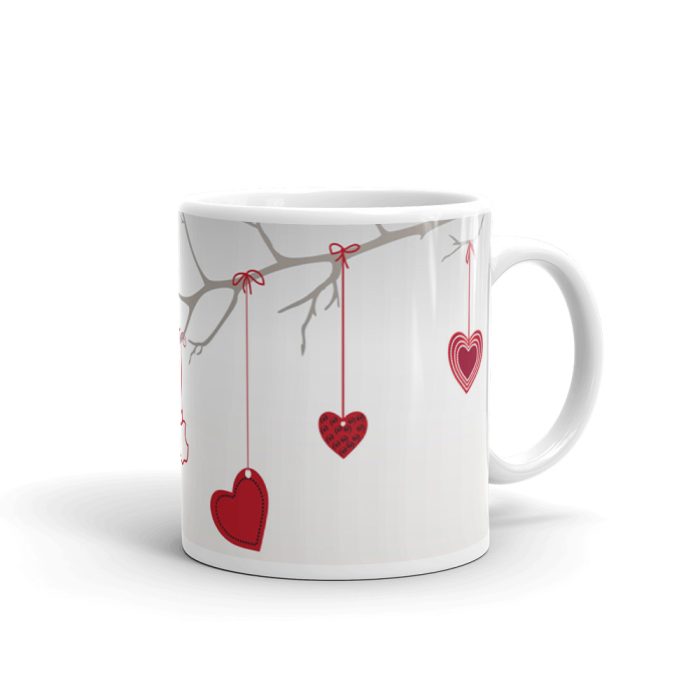 Luvkushcart Valentine Day Special Hears Shaip Sublimation Print Coffee Mug (320ml) | Save 33% - Rajasthan Living 5