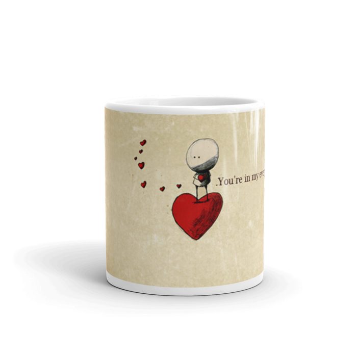 Luvkushcart Valentine Day Special You’er in My Every Thought Sublimation Print Coffee Mug (320ml) | Save 33% - Rajasthan Living 5