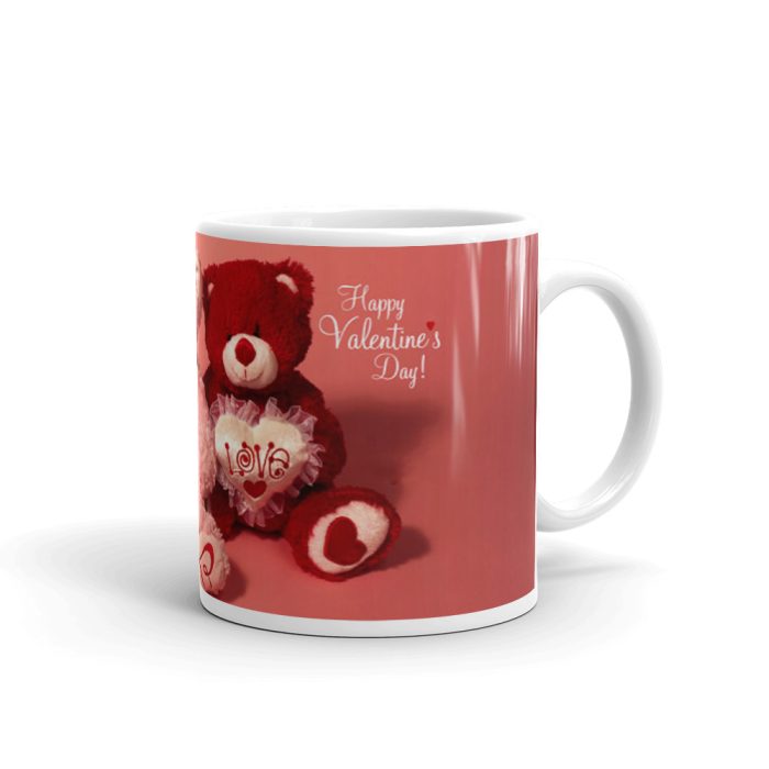 Luvkushcart Valentine Day Special Kiss on Taddy Sublimation Print Coffee Mug (320ml) | Save 33% - Rajasthan Living 5