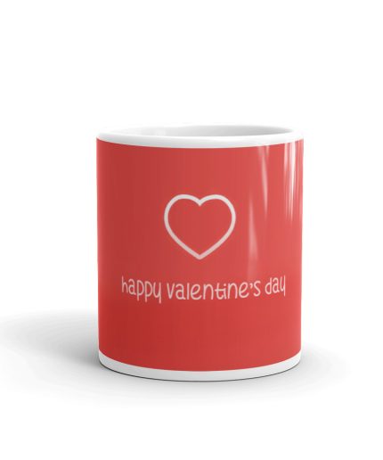 Luvkushcart Valentine Day Special Heart Shap  Sublimation Print Coffee Mug (320ml) | Save 33% - Rajasthan Living
