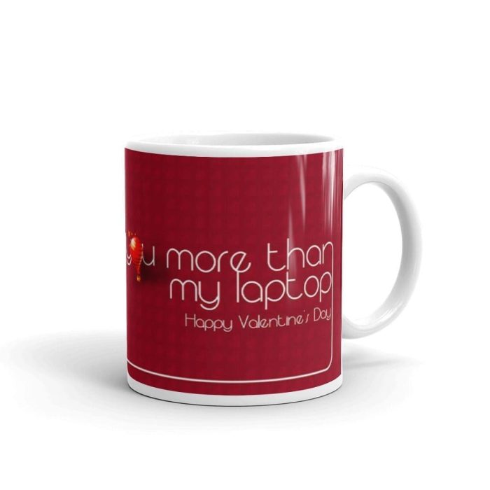 Luvkushcart Valentine Day Special More Then My Leptop Sublimation Print Coffee Mug (320ml) | Save 33% - Rajasthan Living 5
