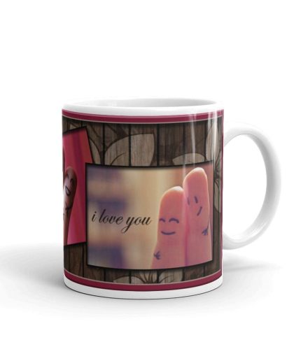 Luvkushcart Valentine Day Special Finger Sin Sublimation Print Coffee Mug (320ml) | Save 33% - Rajasthan Living