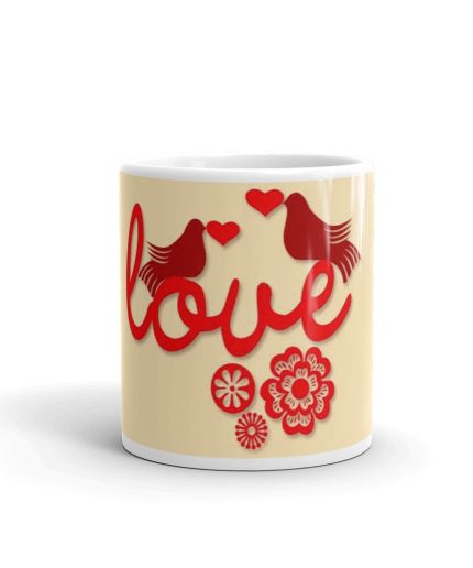 Luvkushcart Valentine Day Special Dynemick Heart Sublimation Print Coffee Mug (320ml) | Save 33% - Rajasthan Living