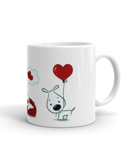 Luvkushcart Valentine Day Special Love Bird Cupal Sublimation Print Coffee Mug (320ml) | Save 33% - Rajasthan Living