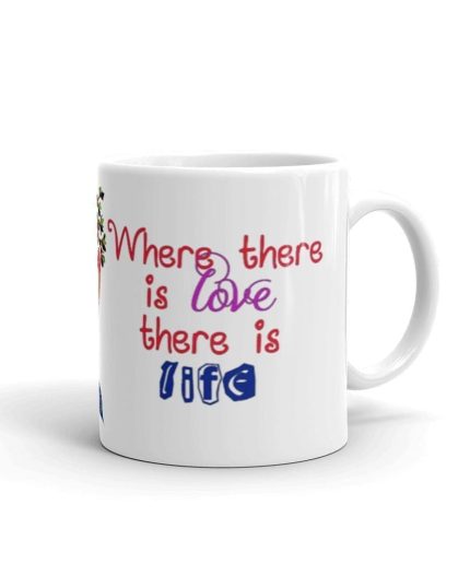 Luvkushcart Valentine Day Special Love Laugh Live Sublimation Print Coffee Mug (320ml) | Save 33% - Rajasthan Living