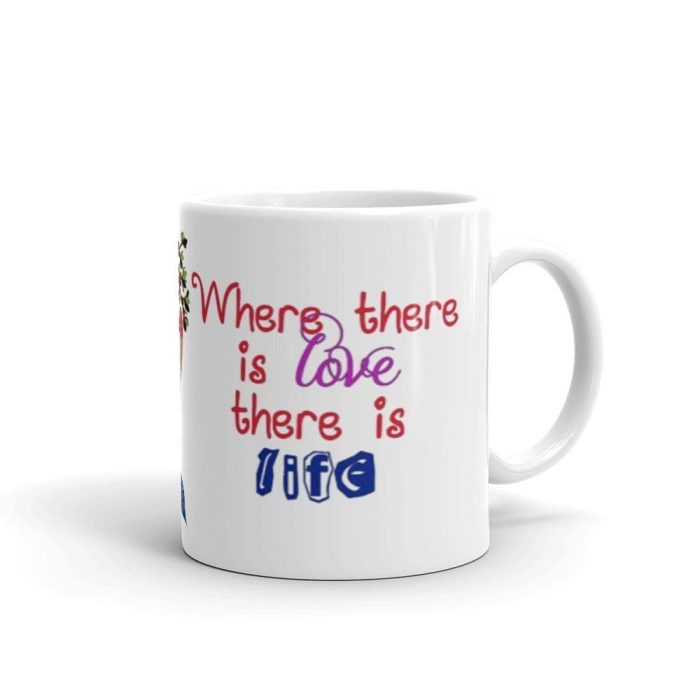 Luvkushcart Valentine Day Special Love Laugh Live Sublimation Print Coffee Mug (320ml) | Save 33% - Rajasthan Living 5