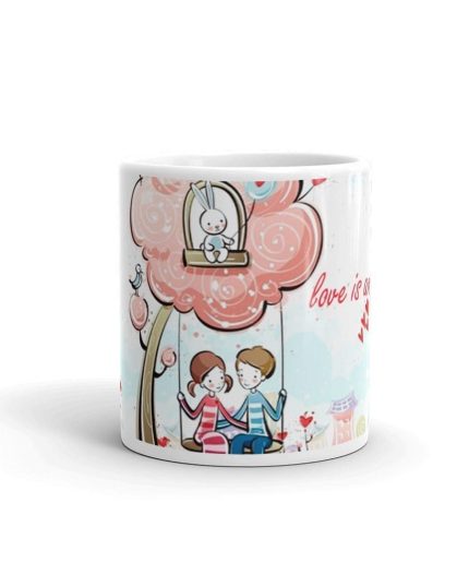 Luvkushcart Valentine Day Special Love Is Beautifull Sublimation Print Coffee Mug (320ml) | Save 33% - Rajasthan Living 5