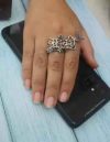 Oxidised Silver Adjustable Brass Ring | Save 33% - Rajasthan Living 10