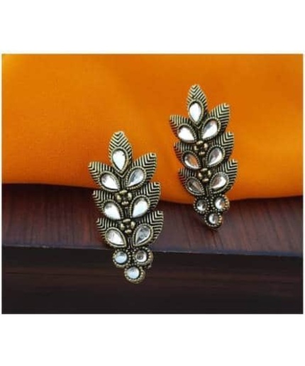 Oxidised Copper Plated Stud Earring For Women Brass Stud Earring | Save 33% - Rajasthan Living