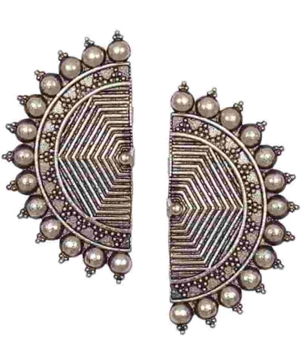 Karatique Fashion Metal Oxidised Silver Jhumka Earrings For Women & Girls Brass Stud Earring | Save 33% - Rajasthan Living