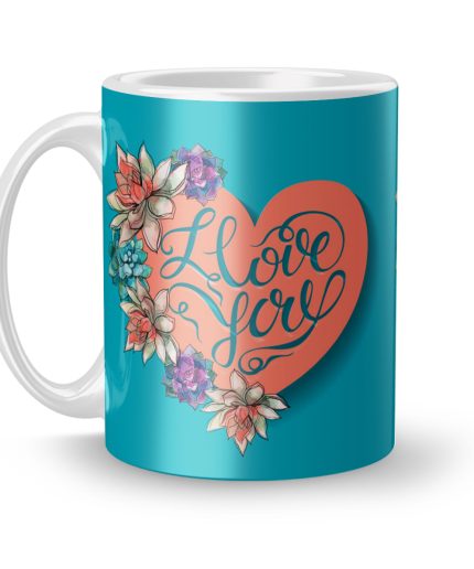 Luvkushcart Cupid Kisses Valetinday Sublimation Print Coffee Mug (320ml) | Save 33% - Rajasthan Living
