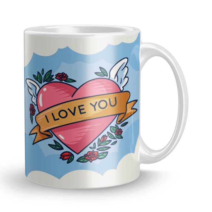 Luvkushcart Flowers for My Love Valetinday Sublimation Print Coffee Mug (320ml) | Save 33% - Rajasthan Living 7