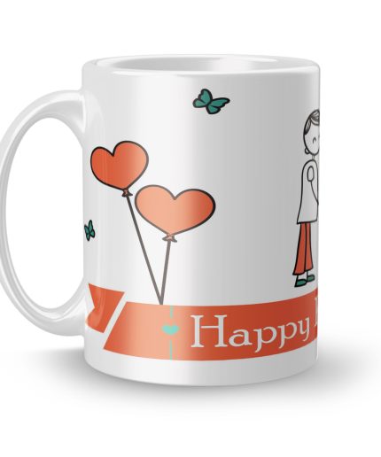 Luvkushcart Hearts Desire Valetinday Gift Sublimation Print Coffee Mug (320ml) | Save 33% - Rajasthan Living