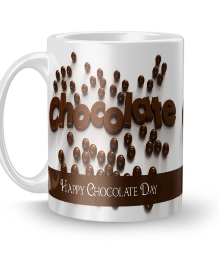 Luvkushcart Happy Chocolate Day Valetinday Sublimation Print Coffee Mug (320ml) | Save 33% - Rajasthan Living