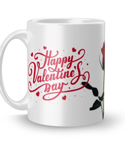 Luvkushcart Rose for Love Valetinday Sublimation Print Coffee Mug (320ml) | Save 33% - Rajasthan Living