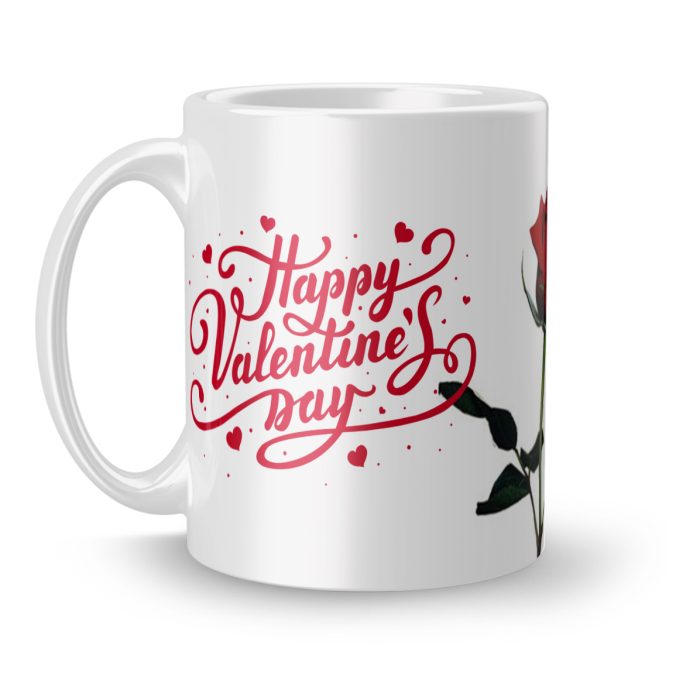 Luvkushcart Rose for Love Valetinday Sublimation Print Coffee Mug (320ml) | Save 33% - Rajasthan Living 5
