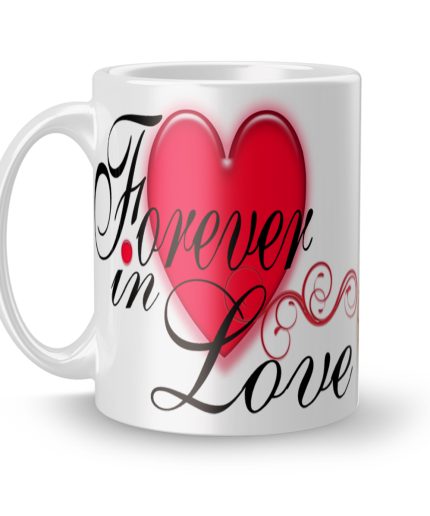 Luvkushcart Forever in Love Valetinday Sublimation Print Coffee Mug (320ml) | Save 33% - Rajasthan Living