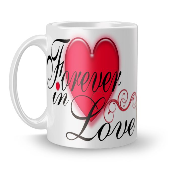 Luvkushcart Forever in Love Valetinday Sublimation Print Coffee Mug (320ml) | Save 33% - Rajasthan Living 5