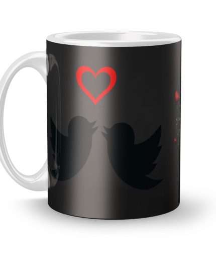Luvkushcart Surrounded by Love Valetinday Sublimation Print Coffee Mug (320ml) | Save 33% - Rajasthan Living