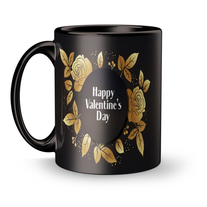 Luvkushcart Happy Valetine’s Black Sublimation Print Coffee Mug (320ml) | Save 33% - Rajasthan Living 5