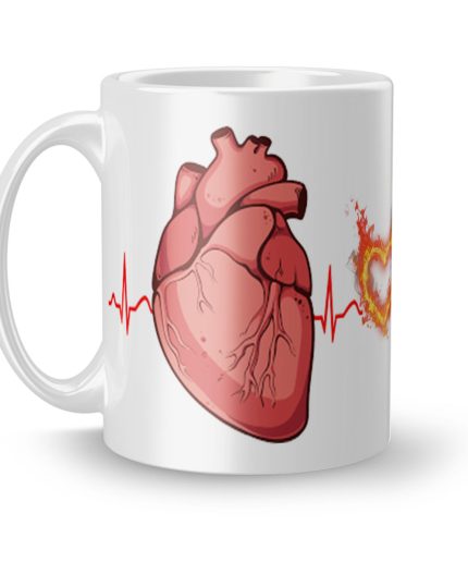 Luvkushcart My Heart Beats for You Valetinday Sublimation Print Coffee Mug (320ml) | Save 33% - Rajasthan Living