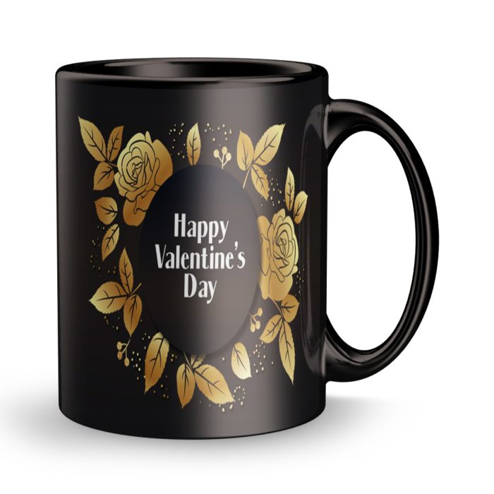 Luvkushcart Happy Valetine’s Black Sublimation Print Coffee Mug (320ml) | Save 33% - Rajasthan Living 7