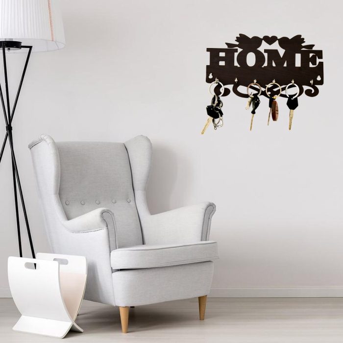 Exclusive MDF Cutting “HOME” Keyholder | Save 33% - Rajasthan Living 8