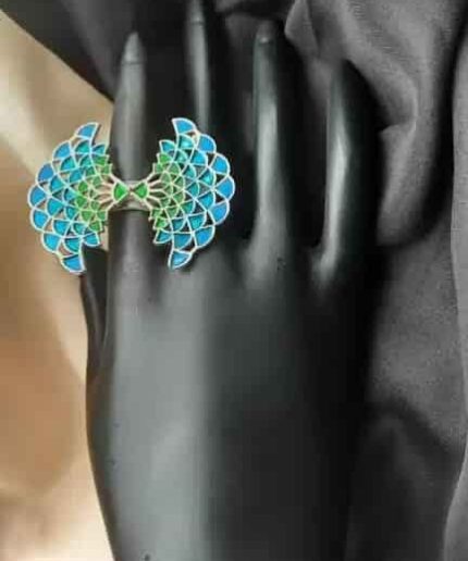 Designer Brass Adjustable ring for Women | Save 33% - Rajasthan Living 3