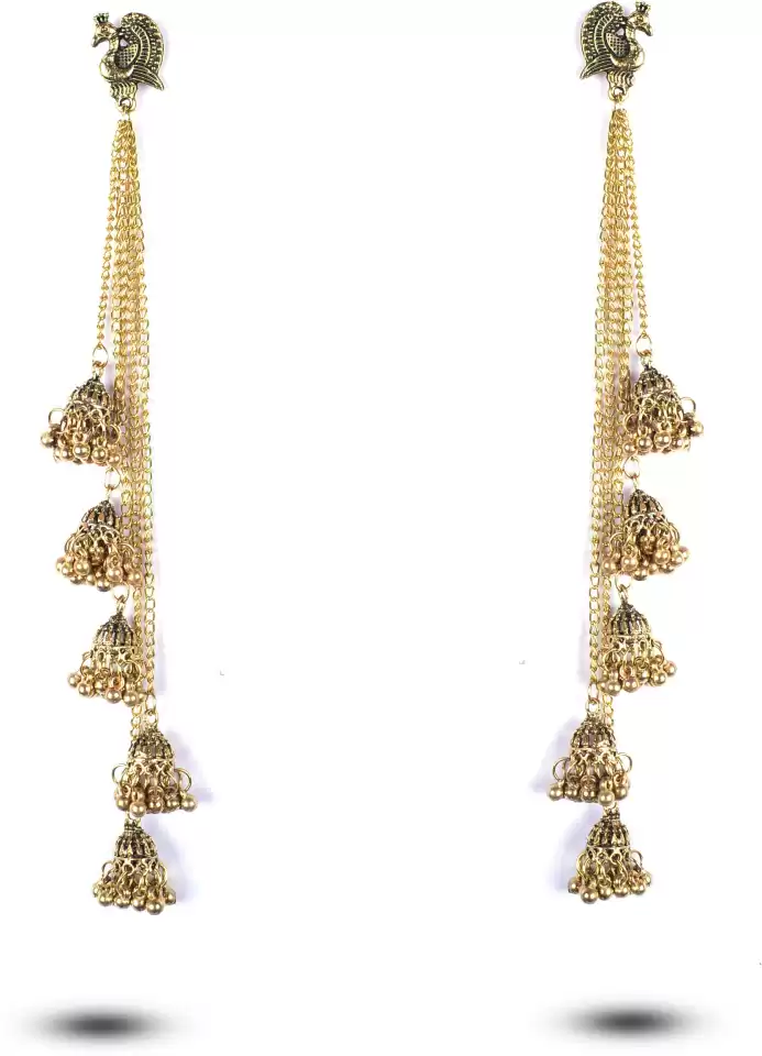 Oxidised Silver Jhumka Jhumki Earrings For Women Copper Plated Brass Jhumki Earring | Save 33% - Rajasthan Living 6