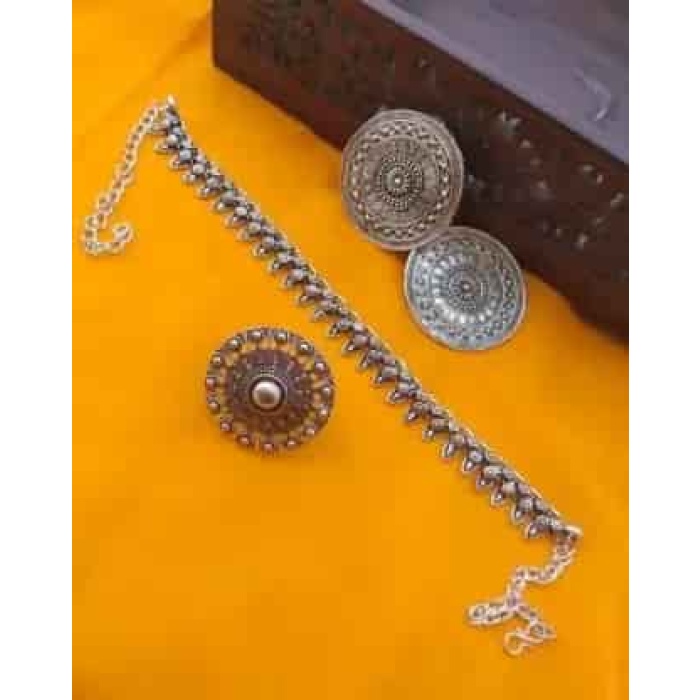 Brass Jewel Set (Black) | Save 33% - Rajasthan Living 6