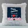 Vickvii Printed Happy Anniversary My Life Led Cushion With Filler (38*38CM) | Save 33% - Rajasthan Living 9