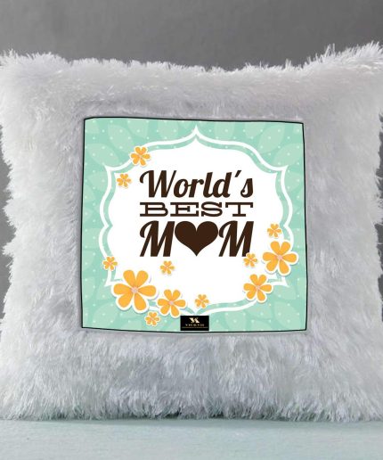 Vickvii Printed Worlds Best Mom Led Cushion With Filler (38*38CM) | Save 33% - Rajasthan Living 3