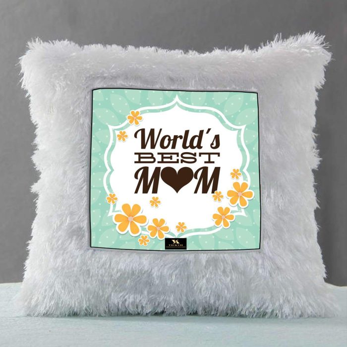 Vickvii Printed Worlds Best Mom Led Cushion With Filler (38*38CM) | Save 33% - Rajasthan Living 6