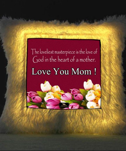 Vickvii Printed Love You Mom Quot Led Cushion With Filler (38*38CM) | Save 33% - Rajasthan Living