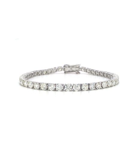 Diamond Bracelet in 14K White Gold | Save 33% - Rajasthan Living