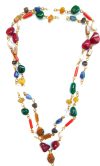 LS Vrindavan Agate, Cat’s Eye, Emerald, Tiger’s Eye, Turquoise, Pearl, Tourmaline Stone Chain | Save 33% - Rajasthan Living 10