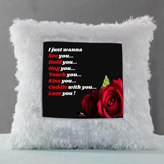 Vickvii Printed I Just Wanna Love You Quot Led Cushion With Filler (38*38CM) | Save 33% - Rajasthan Living 6