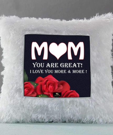 Vickvii Printed Mom You Are Great Led Cushion With Filler (38*38CM) | Save 33% - Rajasthan Living 3