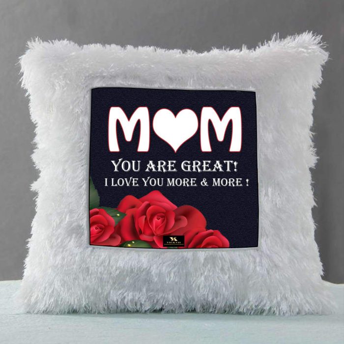 Vickvii Printed Mom You Are Great Led Cushion With Filler (38*38CM) | Save 33% - Rajasthan Living 6