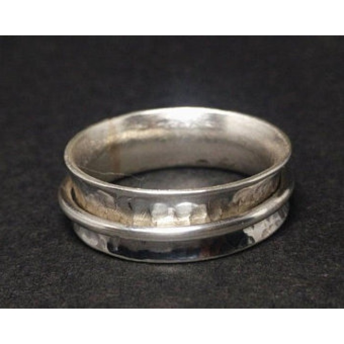 Spinner Ring, Sterling Silver Ring, Anxiety ring Spinner | Save 33% - Rajasthan Living 5