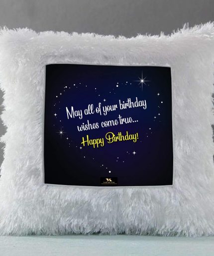 Vickvii Printed Happy Birthday Wishes Led Cushion With Filler (38*38CM) | Save 33% - Rajasthan Living 7
