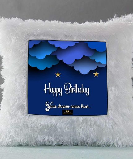 Vickvii Printed Happy Birthday Your Dreams Come True Led Cushion With Filler (38*38CM) | Save 33% - Rajasthan Living 3