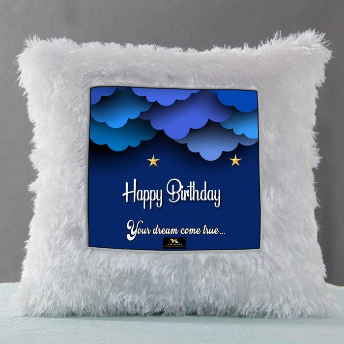 Vickvii Printed Happy Birthday Your Dreams Come True Led Cushion With Filler (38*38CM) | Save 33% - Rajasthan Living 6