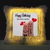 Vickvii Printed Happy Birthday Your Dreams Come True Fingers Led Cushion With Filler (38*38CM) | Save 33% - Rajasthan Living 8
