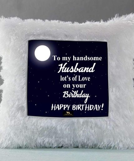 Vickvii Printed Happy Birthday My Handsome Husband Led Cushion With Filler (38*38CM) | Save 33% - Rajasthan Living 3