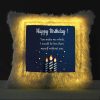 Vickvii Printed Happy Birthday You Make Me Whole Led Cushion With Filler (38*38CM) | Save 33% - Rajasthan Living 8