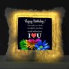 Vickvii Printed Happy Birthday You Make Me  Whole I Love You Led Cushion With Filler (38*38CM) | Save 33% - Rajasthan Living 8